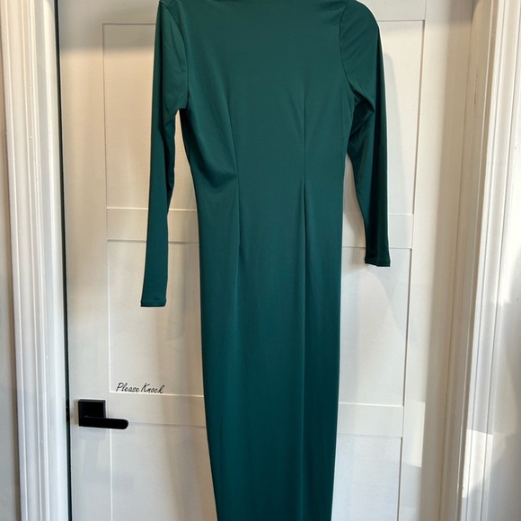 Green Long Sleeve formal Dress M - Picture 4 of 4